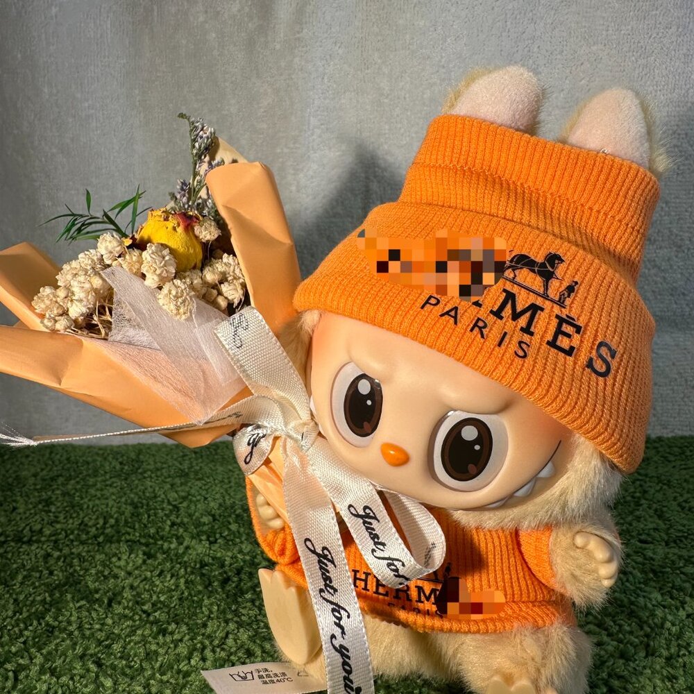 Labubu Luxury Clothing Set Without Doll Clothes Only Free One Boutique Flowers